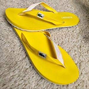 lacoste thong flip flops
